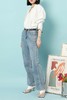 LNNNS 复古高腰直筒弹力牛仔裤 15629 商品缩略图1