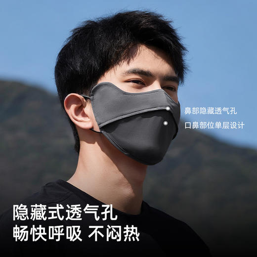 新款防晒口罩男夏季冰丝薄款透气面罩户外遮阳防紫外线护眼角锦纶 商品图1