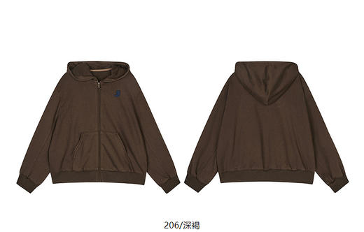 jnby  25年春款  连帽开襟卫衣   1P2412280 商品图13