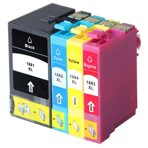 绘威T1881墨盒 适用爱普生WF-3641 7111 7621 7218 7728 epson打印机墨盒 墨水 T1881-T1884四色套装 商品图6