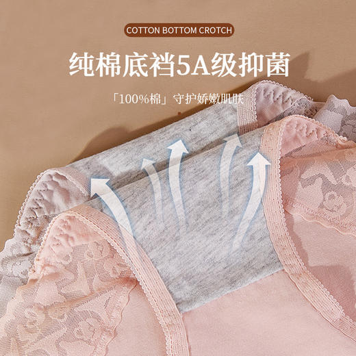 软绵裸感中腰美臀裤（3条装） 商品图4