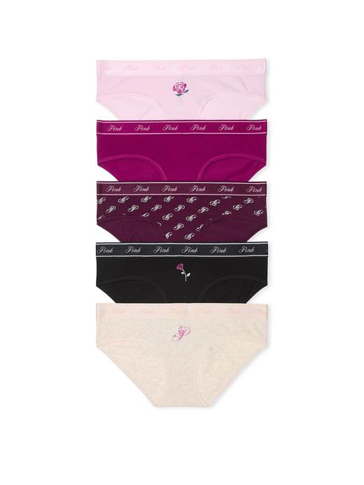 VS维秘Logo Cotton Hiphugger内裤5条装 商品图2