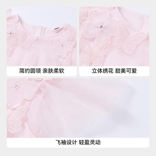 女童短袖礼裙夏季新款安奈儿童装实体店同款AG523591 商品图4