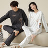 【纯棉可外穿的家居服】情侣睡衣女士带胸垫春秋冬款长袖卡通男式家居服套装时尚。ry 商品缩略图2