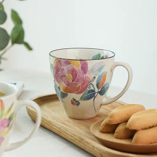 日本CERAMIC蓝十二月花语日式马克杯 商品图2