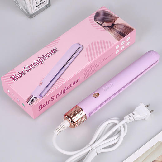 迷你女便携小夹板直发卷发两用卷发棒空气刘海电夹板迷你直发器 商品图3