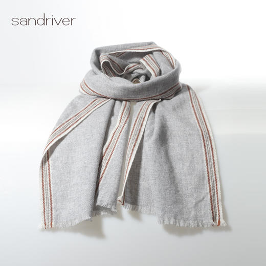 羊绒手工氆氇撞边围巾SJF96P838A 商品图2