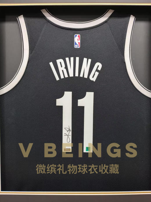 收藏系列 欧文 篮网队11号黑色 亲笔签名球衣 限量5件 商品图2
