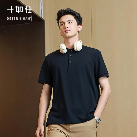 十如仕针织汗无痕小领短袖POLO-P21-01 商品图3