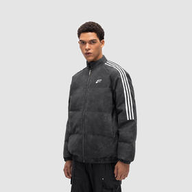 FDR 国潮美式纹理条纹立领棉衣棉服男女秋冬季加厚情侣面包服外套