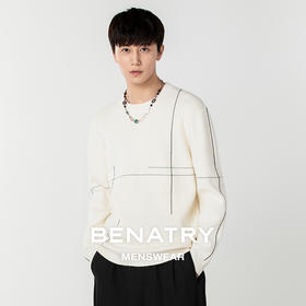 贝纳川圆领套头毛衣ECP316006