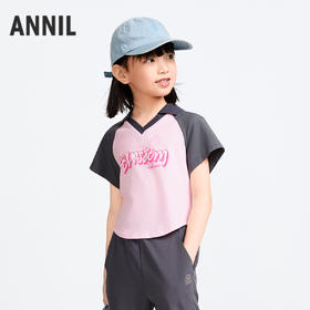 女童翻领短袖POLO衫夏季新款安奈儿童装实体店同款AG511583