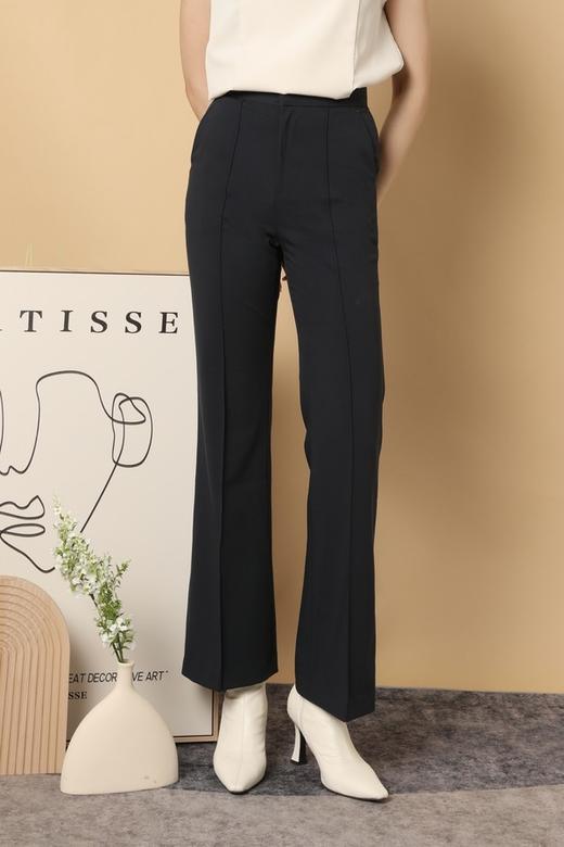 ESTELLICA 藏蓝色高腰直筒西裤 15435 商品图0