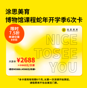 涂思美育博物馆课程六次卡