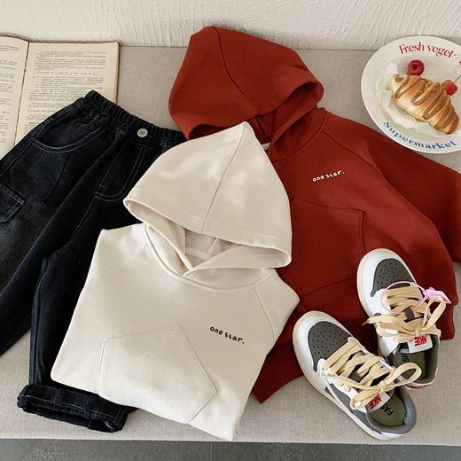 【男女同款！卫衣连帽，时尚韩版上衣！】童装男童卫衣连帽 女童春秋套头打底衫 春装新品 中小童韩版上衣-QQ 商品图1