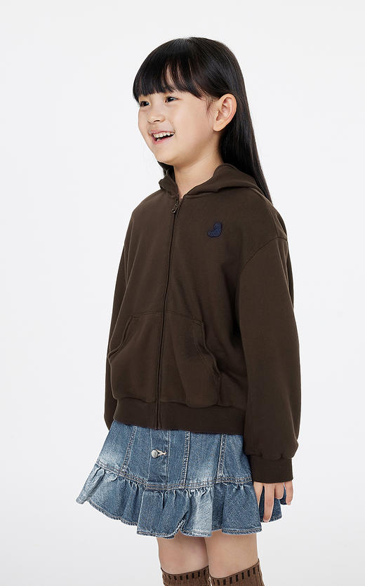 jnby  25年春款  连帽开襟卫衣   1P2412280 商品图5