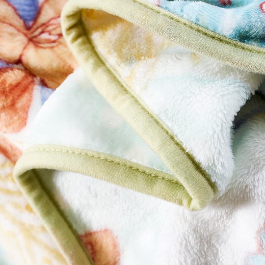 【彤橙】富安娜(FUANNA) 单层法兰绒毯/幻彩芳菲180*200cm 商品图4