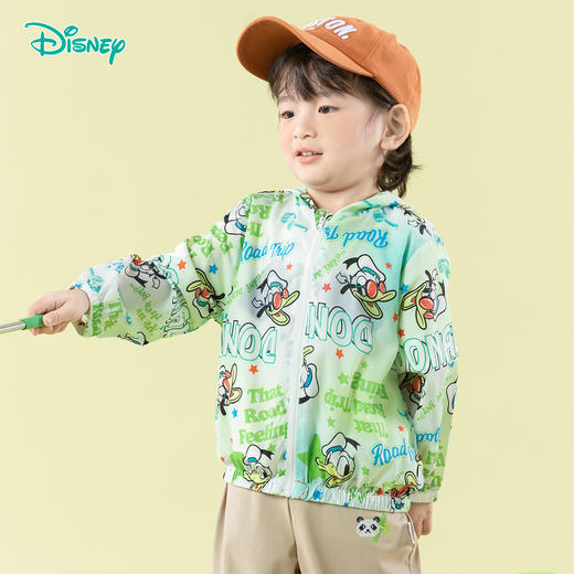 迪士尼【米奇满印涂鸦风皮肤衣】25春夏新款男童户外踏青清爽遮阳外套ZD2ES011 商品图3