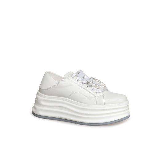 豪麟名鞋奥莱迪嘉女鞋时尚休闲鞋牛移膜革DJJGA51WX012白色  原价1960元 商品图0