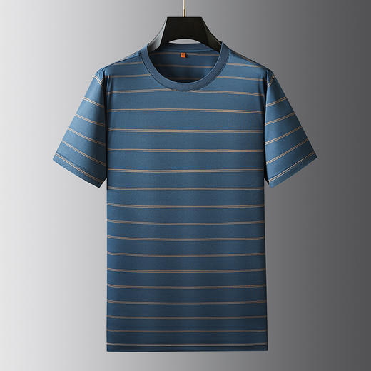 【DWP】大依优型大码短袖T恤圆领加肥加大男士大号弹力透气舒适夏季半袖 商品图2