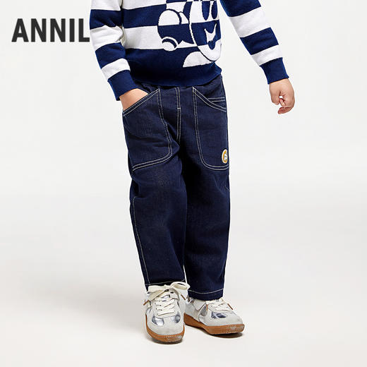 男童全腰单裤春季新款安奈儿童装实体店同款XB516727 商品图2