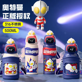 【奥特曼水杯】儿童保温杯 男孩学生上学专用水壶 新款男童吸管杯子 