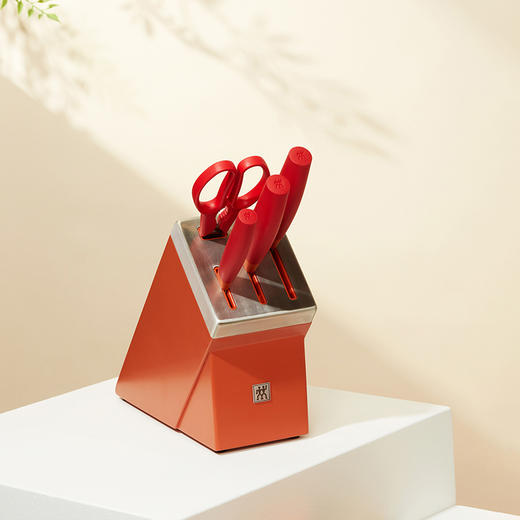 双立人NOW S自磨刀架5件套54350-015-722 石榴红 商品图0