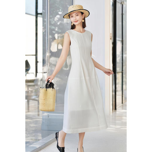 天丝亚麻背心裙 2026春季时尚高级感纯色连衣裙5B25AL6015 商品图0