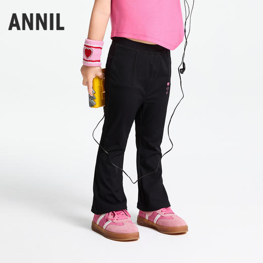 女童全腰微喇针织打底裤春季新款安奈儿童装实体店同款XG516547 商品图1