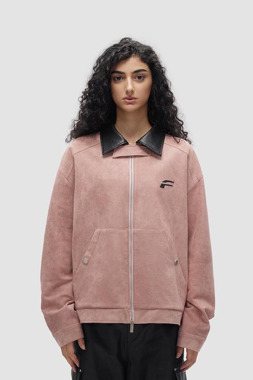 FDR官方店 原创国潮麂皮夹克女秋冬美式潮牌翻领外套宽松上衣 商品图5