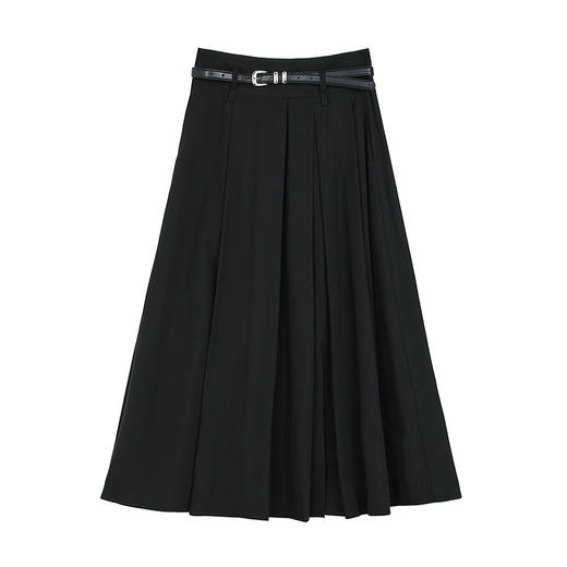 NEELLY纳俪商场同款春新款A字廓形设计感百搭半身裙女休闲长裙N25031E01134 商品图3