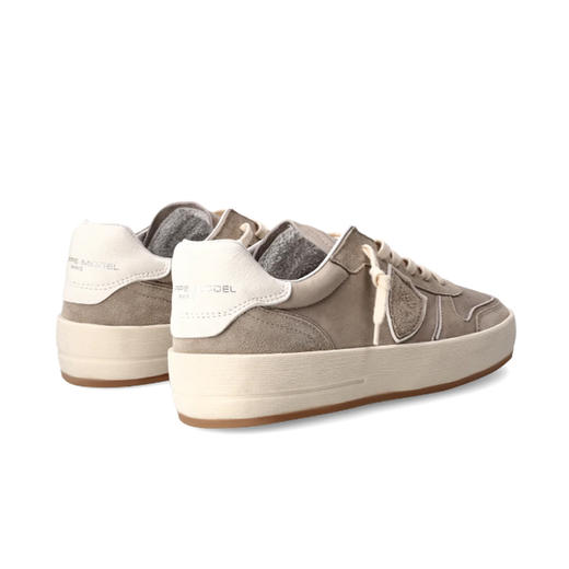 PHILIPPE MODEL 男士盾牌徽标浮雕 Nice 休闲运动鞋 米色 VNLU WX03 商品图2