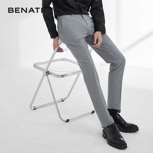 贝纳川西服系列灰色西裤EAY126002 商品图3