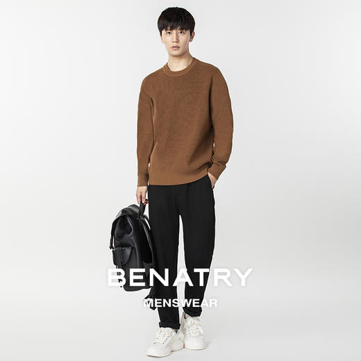 贝纳川基础圆领套头毛衣ECP316001 商品图1