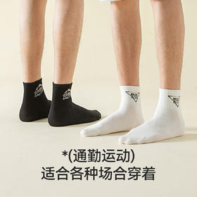 耐尔精梳棉四季款短邦男袜 【4双装】 E0380B