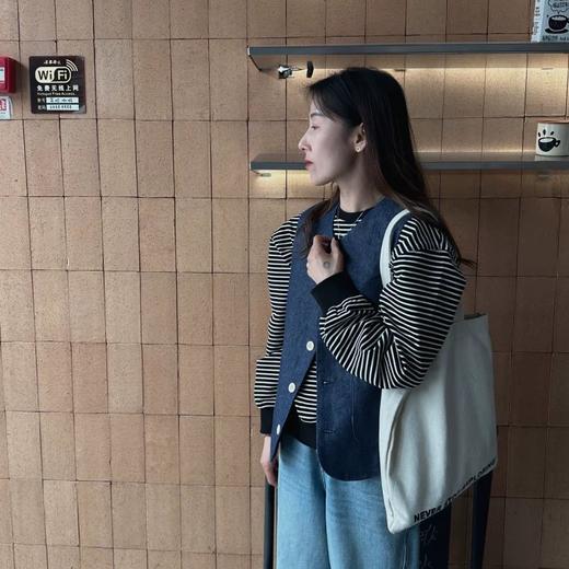 老米优品🎈3-5天。自留款。韩代 GAO品质《植物染色🌳亚麻文艺范马甲》松弛感，品质感拉满！叠搭神器~ MJ250220A 商品图8