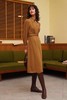 Le Malene 衬衫领胸前压褶高腰A摆连衣裙 15484 商品缩略图0