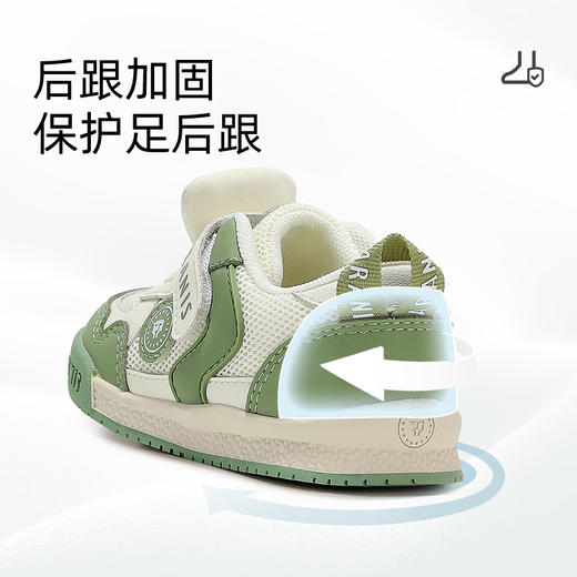 泰兰尼斯春季新款童鞋学步鞋男宝宝网布透气机能鞋女童软底面包鞋 T01T5A6336 商品图3