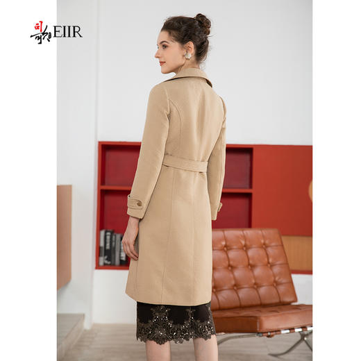 司歌刺绣双排扣风衣女春秋R901215X 商品图3