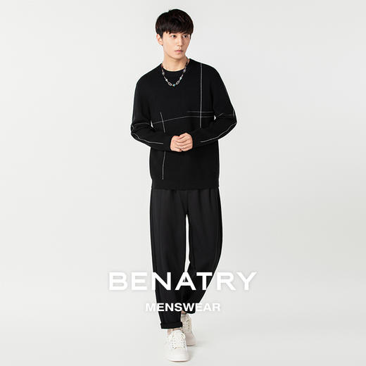 贝纳川圆领套头毛衣ECP316006 商品图4