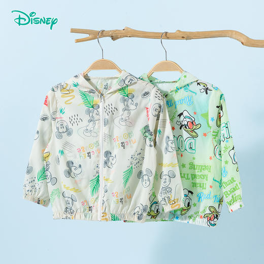 迪士尼【米奇满印涂鸦风皮肤衣】25春夏新款男童户外踏青清爽遮阳外套ZD2ES011 商品图8