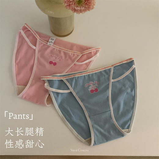 【性感甜心】大长腿！sagging风可爱低腰内裤全棉三角裤无痕印花舒适透气纯棉内裤 商品图3