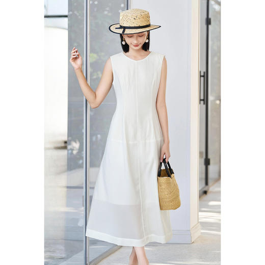 天丝亚麻背心裙 2026春季时尚高级感纯色连衣裙5B25AL6015 商品图1