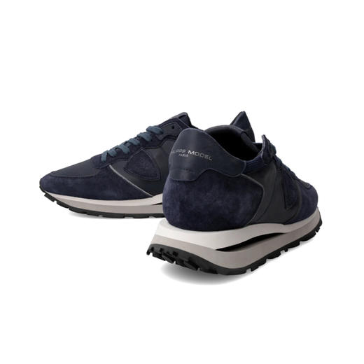 PHILIPPE MODEL 男士盾牌徽标浮雕 Tropez Haute 休闲运动鞋 蓝色 TKLU XI03 商品图3