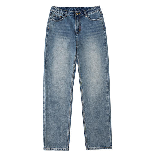 CryingCenter 复古做旧水洗紧身直筒牛仔裤长裤 哭喊中心 商品图3