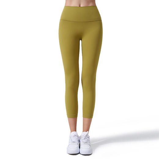 跃牌【轻匀系列】NS裸感蜜桃臀健身裤女一片式无尴尬线健紧身裤高腰显瘦七分瑜伽裤QK1242 商品图4