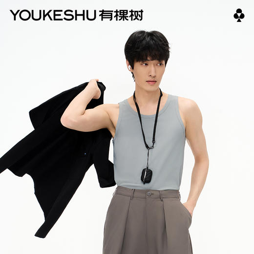 【新品上新】有棵树男士网眼背心运动无袖打底衫-MO1003 商品图1