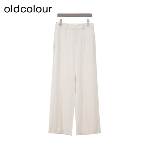 oldcolour欧珂2024春季商场同款时尚纯色阔腿长裤女Q110702A1 商品图0