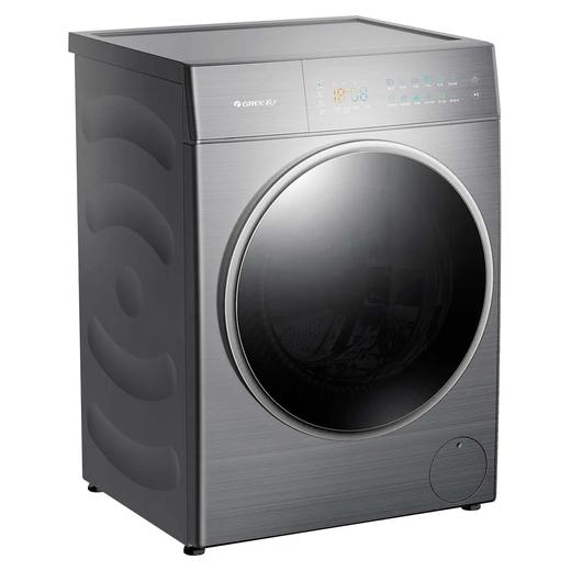 GREE格力 纤净王 滚筒洗衣机 10kg 纤维级净洗 薄嵌不凸出 XQG100-B1401Dg1（珍珠黑） 商品图3