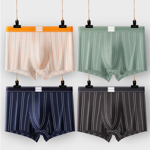 【7A抑菌 U型立体囊袋裸感透气】YAOKUER姚裤儿 7A级珍稀大朵棉平角裤 4条装 商品图9